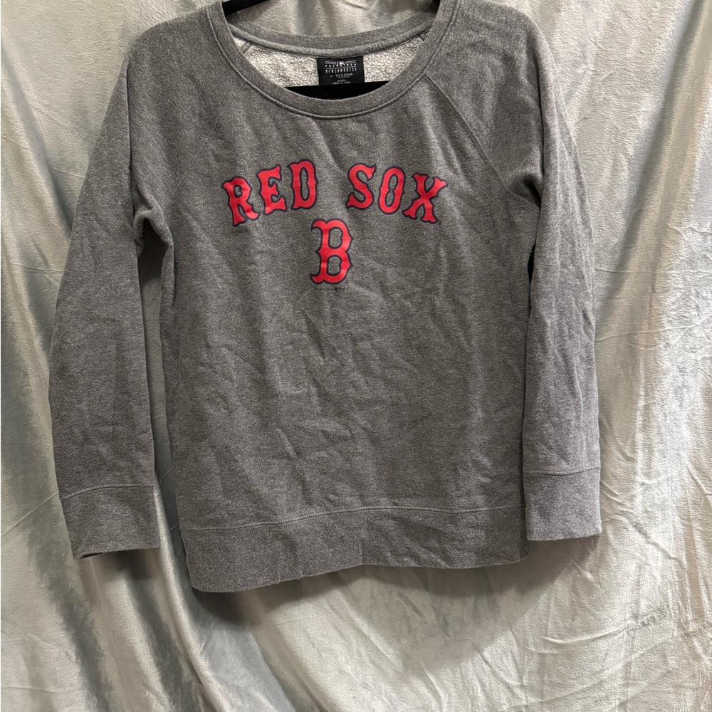 5th & Ocean Gray Red Sox Kids Hoodie
